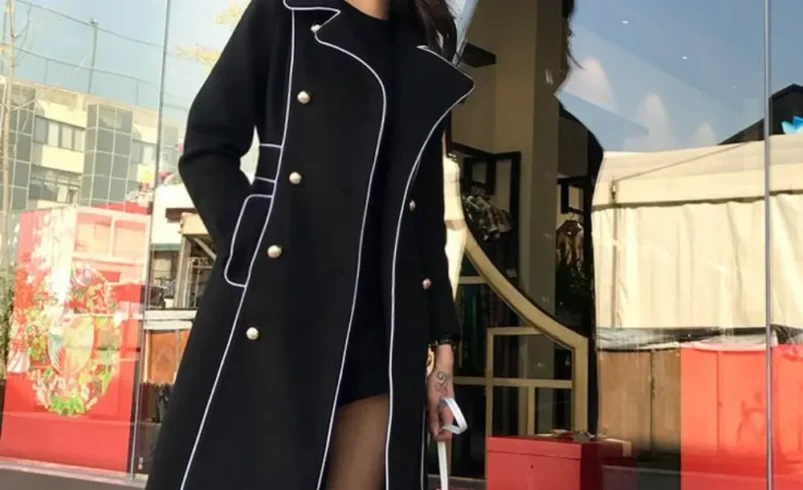 ladies long mac coats