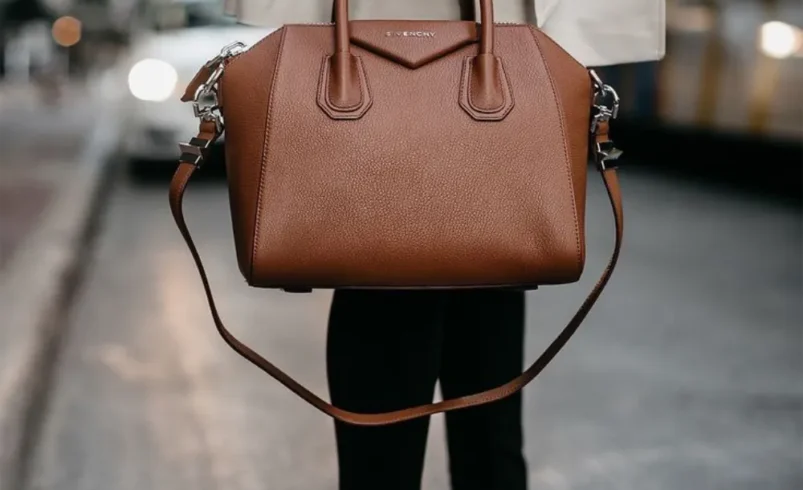 brown leather crossbody bag
