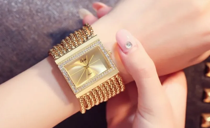 golden women's watch sale